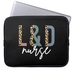 Housse Pour Ordinateur Portable Labor and delivery nurse L & D Cheetah print
