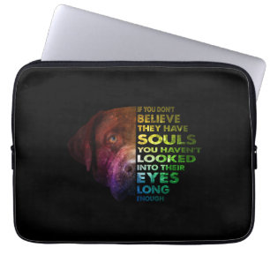 Housse Pour Ordinateur Portable Labrador Retriever a regardé dans leur Amoureux de
