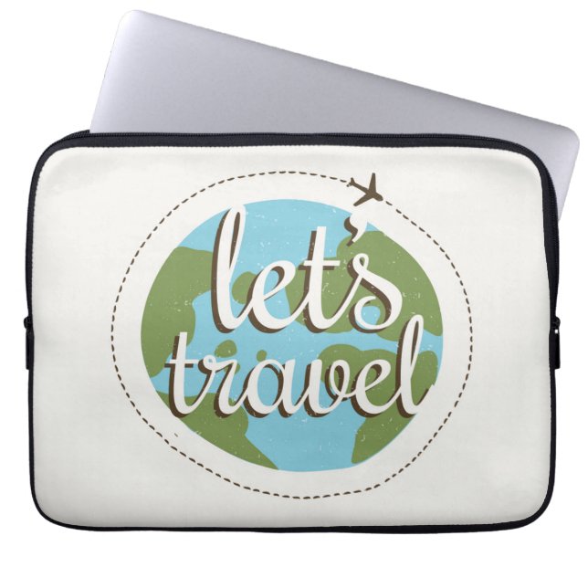 Housse Pour Ordinateur Portable Laisse aller voyage (Devant)