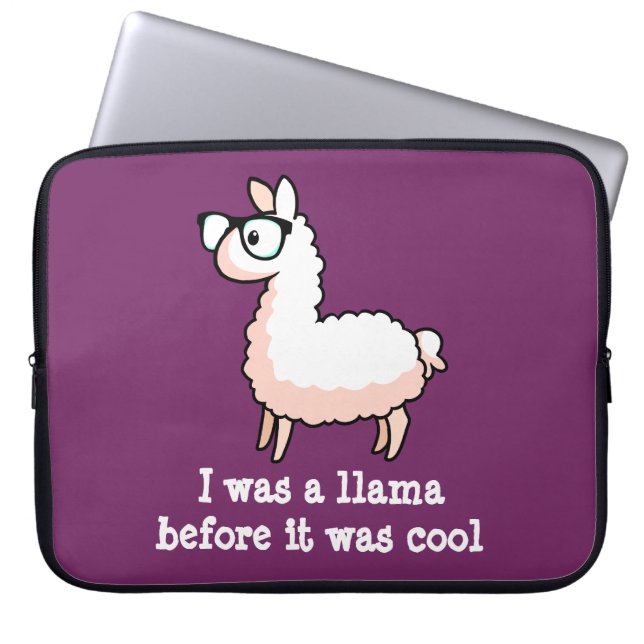 Housse Pour Ordinateur Portable Lama de hippie (Devant)