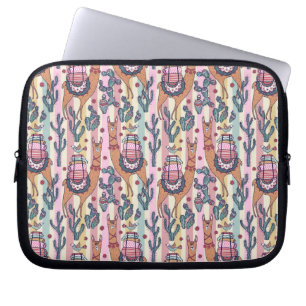 Housse Pour Ordinateur Portable Lamas sur le motif de rayures