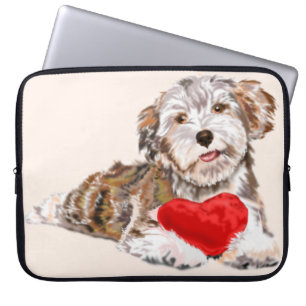 Housse Pour Ordinateur Portable L'amour des chiots