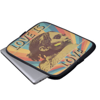 Housse Pour Ordinateur Portable L'amour Rétro est l'amour Fierté LGBTQ+