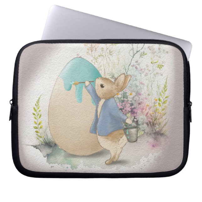 Housse Pour Ordinateur Portable lapin de pâques (Devant)