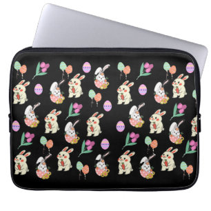 Housse Pour Ordinateur Portable Lapin Et Oeufs Motifs De Pâques