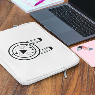 Housse Pour Ordinateur Portable Lapin géométrique Usagi Zodiaque