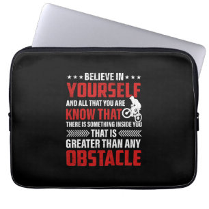 Housse Pour Ordinateur Portable L'Art Du Cyclisme Croyez En Vous-Même