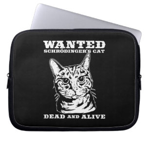 Housse Pour Ordinateur Portable Le chat de Schrodinger a voulu des morts ou vivant
