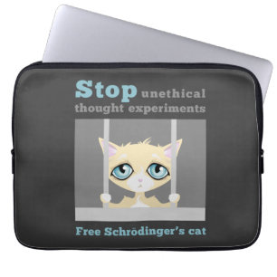 Housse Pour Ordinateur Portable Le chat de Schrodinger libre
