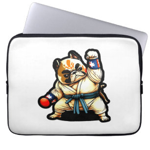 Housse Pour Ordinateur Portable le chien connaît le karaté