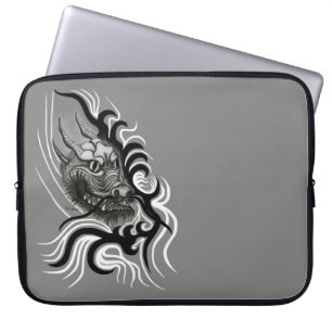 Housse Pour Ordinateur Portable Le dragon chinois à la toiture de tatouage