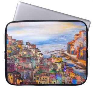 Housse Pour Ordinateur Portable Le front de mer à Naplesitaly, naples, napoli, vil