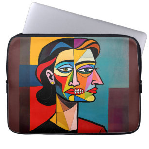 Housse Pour Ordinateur Portable Le Masque et le Monstre - Portrait d'un Trompeur