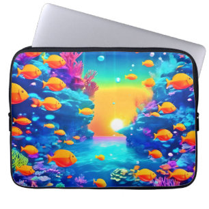 Housse Pour Ordinateur Portable Le paradis sous-marin vibrant trouvé