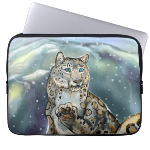 Housse Pour Ordinateur Portable Léopard des neiges