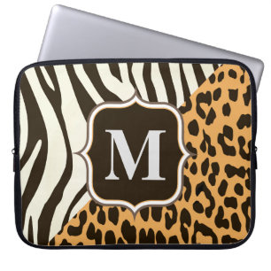 Housse Pour Ordinateur Portable Leopard et Zebra