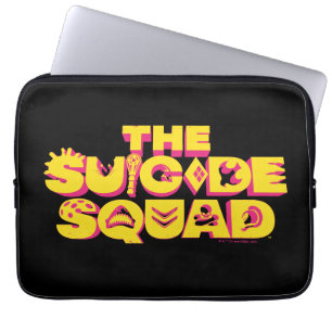 Housse Pour Ordinateur Portable L'équipe du suicide   Logo d'icône de caractère