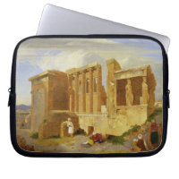 L'Erechtheum, Athènes, avec des figures dans le