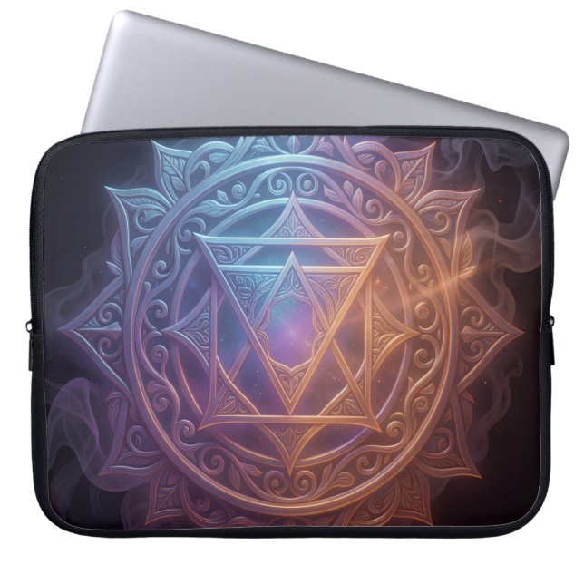 Housse Pour Ordinateur Portable Les 7 Chakras (Devant)