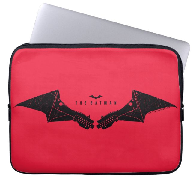 Housse Pour Ordinateur Portable Les ailes de chaume mécanique Batman (Devant)
