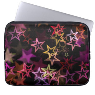 Housse Pour Ordinateur Portable Les Étoiles Colorées Dansent En Toute Sensation