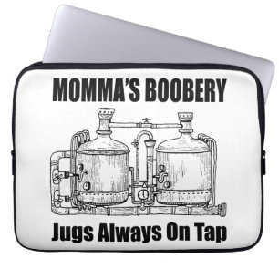 Housse Pour Ordinateur Portable Les Jugs De Booberie De Momma Toujours Sur Le Bac