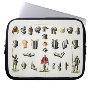 Housse Pour Ordinateur Portable Les morceaux distincts de l'armure d'un chevalier,