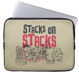 Housse Pour Ordinateur Portable Les Pierrafeu Fred & Barney - Stacks on Stacks