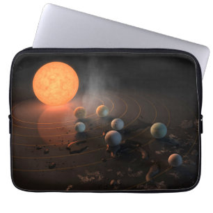 Housse Pour Ordinateur Portable Les Sept Planètes De Trappist-1 En Orbite Autour D
