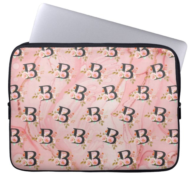 Housse Pour Ordinateur Portable Lettre B (Devant)