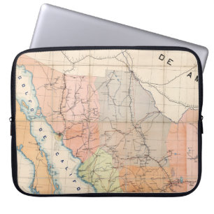 Housse Pour Ordinateur Portable (Lettre de communication) Carte du Mexique