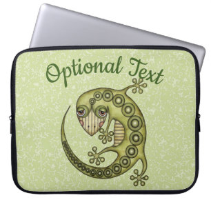 Housse Pour Ordinateur Portable Lézard vert