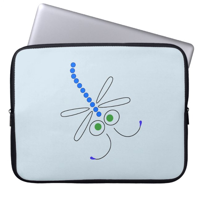 Housse Pour Ordinateur Portable libellule (Devant)