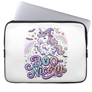 Housse Pour Ordinateur Portable Licorne Boo-licorne Vecteur Premium Conception Vec