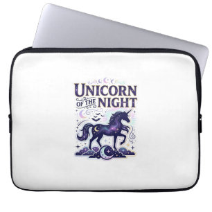 Housse Pour Ordinateur Portable Licorne de la conception de graphique de nuit de Z