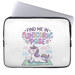 Housse Pour Ordinateur Portable Licorne Trouvez-moi en Licorne Pose Impression Prê