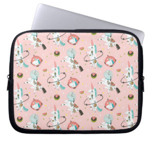Housse Pour Ordinateur Portable Licornes dans le motif de l'espace
