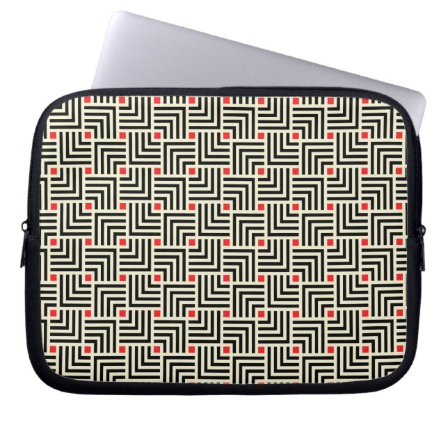 Housse Pour Ordinateur Portable Lignes géométriques motif (Devant)