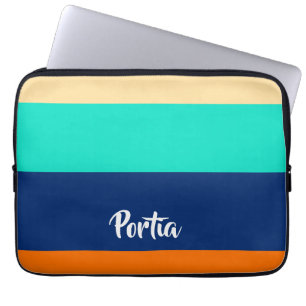 Housse Pour Ordinateur Portable Lignes multicolores à motif