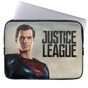 Housse Pour Ordinateur Portable Ligue de Justice   Superman Sur Le Champ De Batail