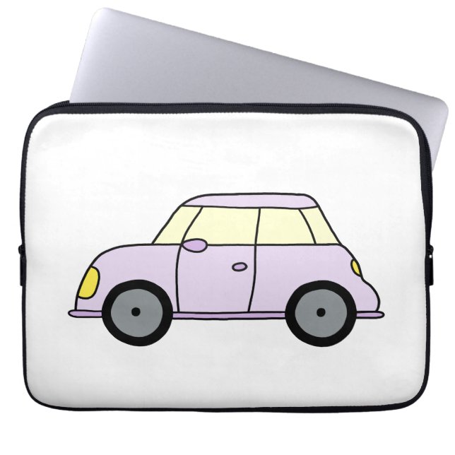 Housse Pour Ordinateur Portable Lila Kleinwagen (Devant)