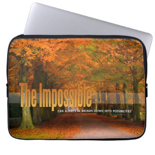 Housse Pour Ordinateur Portable "L'impossible peut être brisé" Citation inspirée