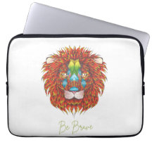 Lion dessiné à la main | Manche d'ordinateur porta