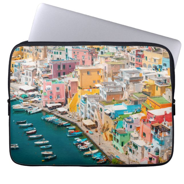 Housse Pour Ordinateur Portable Littoral | Naples Italie (Devant)