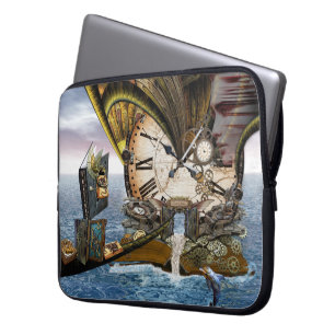 Housse Pour Ordinateur Portable Livre d'histoire de dragon de Steampunk