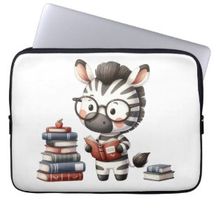 Housse Pour Ordinateur Portable Livres de lecture Zèbre.