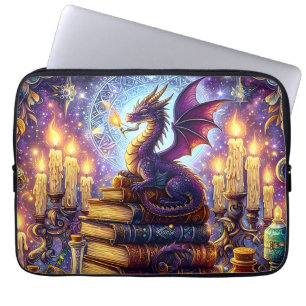 Housse Pour Ordinateur Portable Livres de sorcier de dragon mystique