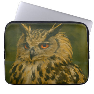 Housse Pour Ordinateur Portable L'observateur - Aigle eurasien à la lumière du boi