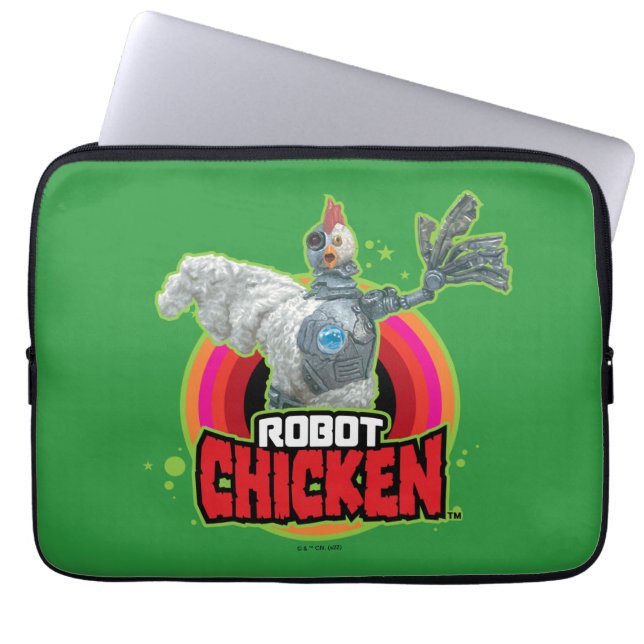 Housse Pour Ordinateur Portable Logo de Robot Chicken Character (Devant)