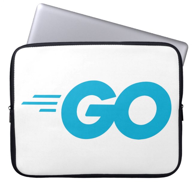 Housse Pour Ordinateur Portable Logo Golang (Go Programming Language) (Devant)